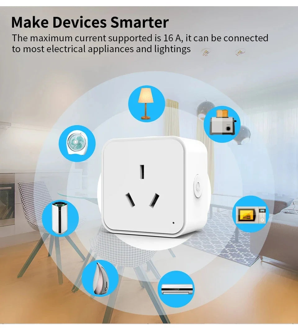 SmartScene Wi-Fi Smart Plug – Voice Control, Energy Monitoring & Child Lock