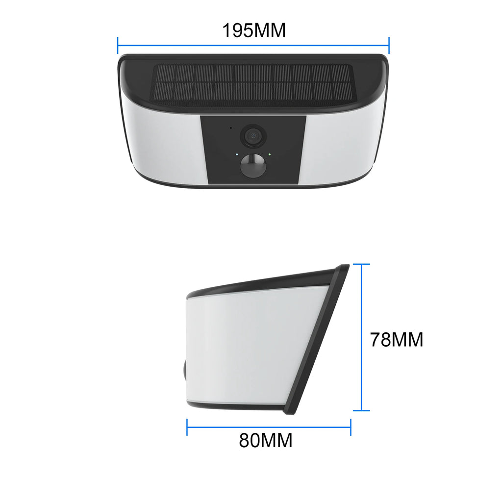 SmartScene - Solar Outdoor Light Security Camera – 3MP, Color Night Vision & Motion Detection