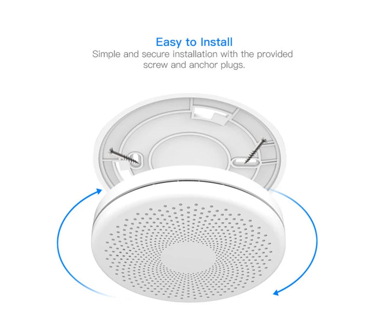 SmartScene - Wi-Fi Smoke & Carbon Monoxide Detector – Dual Sensor Protection