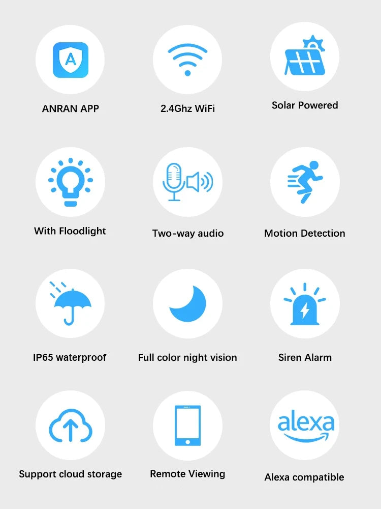 SmartScene - Solar Outdoor Light Security Camera – 3MP, Color Night Vision & Motion Detection