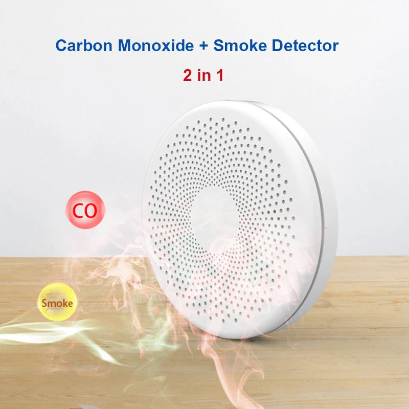 SmartScene - Wi-Fi Smoke & Carbon Monoxide Detector – Dual Sensor Protection