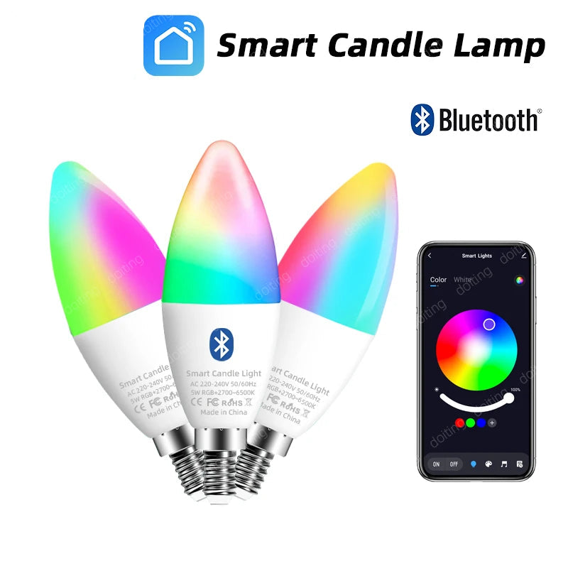 SmartScene Wi-Fi Smart Candle Bulb with App & Voice Control