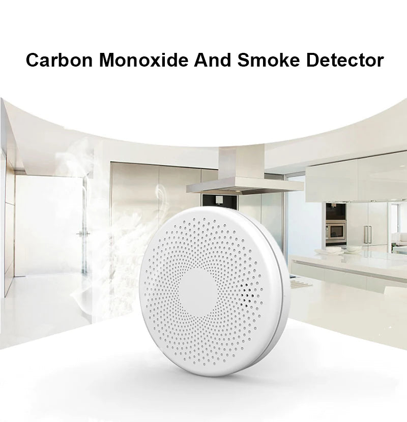 SmartScene - Wi-Fi Smoke & Carbon Monoxide Detector – Dual Sensor Protection