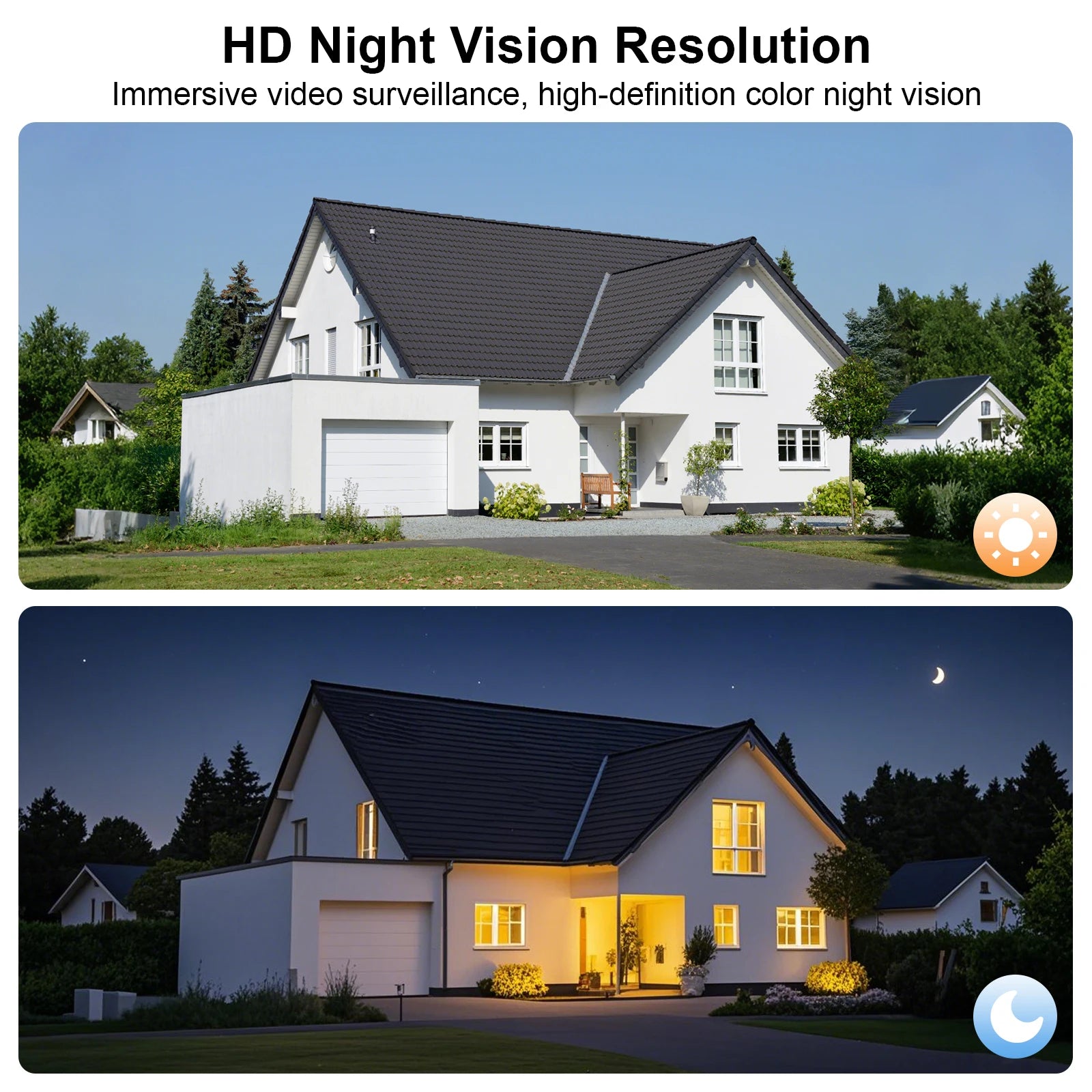 SmartScene - Solar Outdoor Light Security Camera – 3MP, Color Night Vision & Motion Detection