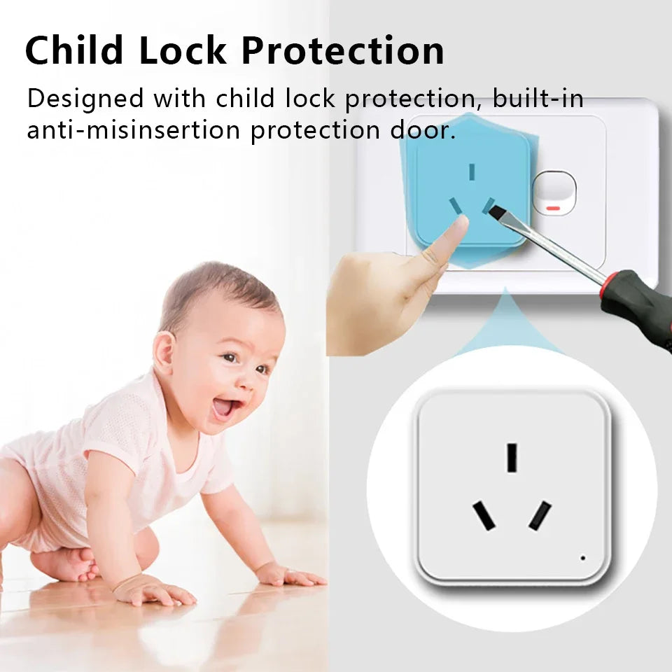 SmartScene Wi-Fi Smart Plug – Voice Control, Energy Monitoring & Child Lock